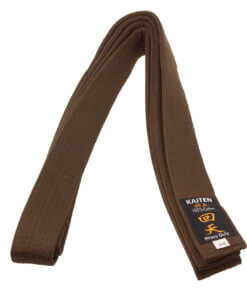 Brauner Karate-Gürtel Kaiten extra dick