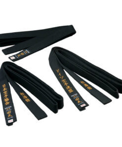 Schwarzer Gürtel aus Baumwolle Kaiten