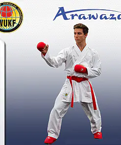 Arawaza Kumite Deluxe Evo WUKF Karateanzug - Rot oder Weiß