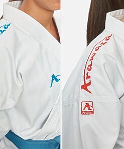 Kimono Karateanzug Kata Deluxe Evo Combo Set - Premier League ROT und BLAU - WKF - Arawaza