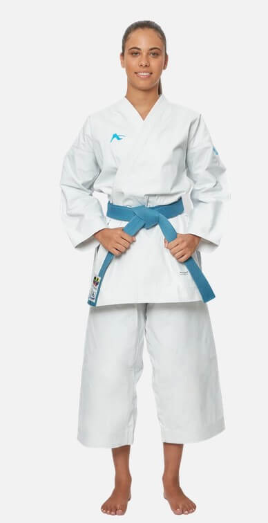 Karateanzug Karate Kata Deluxe Evo Combo Set - PL ROT und BLAU - WKF - Arawaza 7 Karateanzug Karate Kata Deluxe Evo Combo Set - Premier League - blau