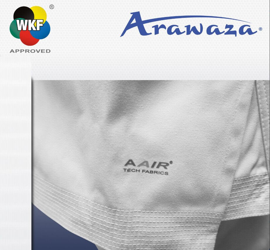 Karateanzug Karate Kata Deluxe Evo Combo Set - PL ROT und BLAU - WKF - Arawaza 4 Kimono Karateanzug Kata Deluxe Evo Combo Set - Premier League -wkf