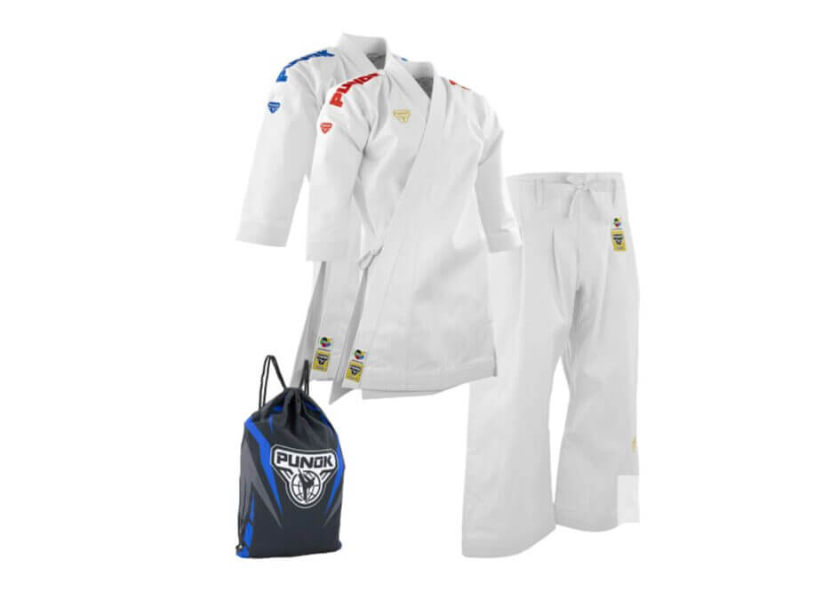 Kimono Karate PUNOK WKF Wettkampf VERTEX - Set 3 Stück 3 Kimono Karate PUNOK WKF Wettkampf VERTEX - Set 3 Stück