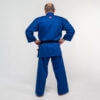 Karateanzug Training Fuji-Mae blau Rückseite