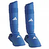 Karate Schienbein- und Fußschützer Adidas - blau, rot - WKF 10 Karate Schienbein- und Fußschützer Adidas - blau, rot - WKF