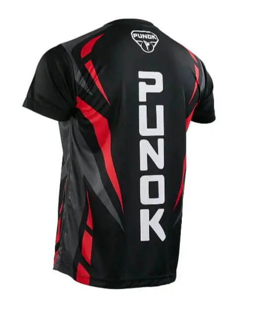 Unisex-T-Shirt mit Punok-Logo - schwarz