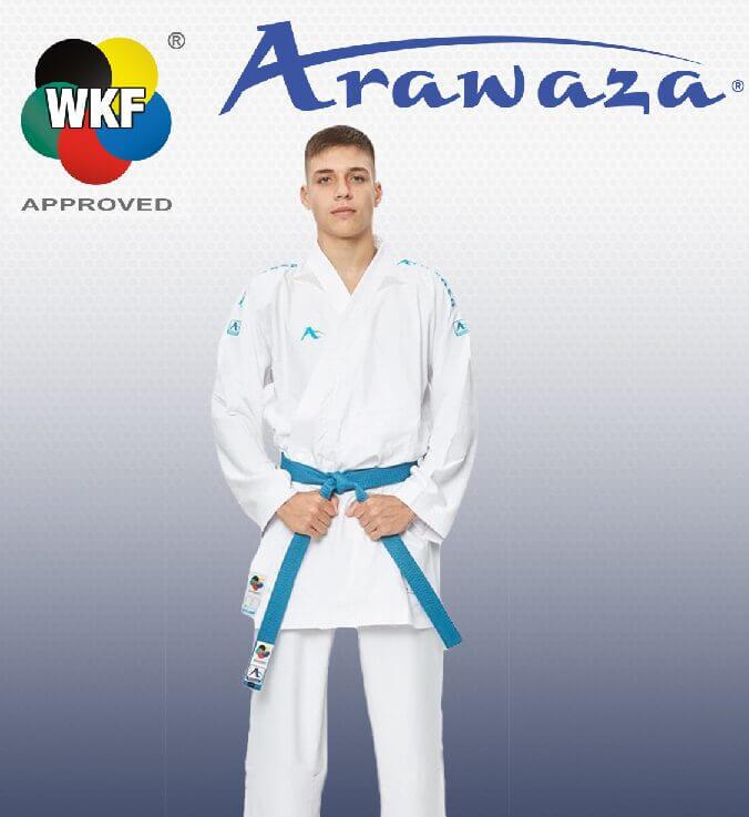 Karateanzug Arawaza Kumite Deluxe Evo Erste Liga rot/blau WKF 4 arawaza-kumite-deluxee-evo-premiere-league-wkf