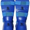 bleu proteges tibias et pieds de karate contact