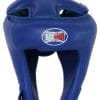 casque karate contact bleu