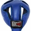 casque karate contact bleu combat