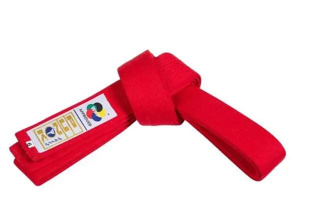 gürtel-des-wettkampfes-karate-punok-kumite-rot-wkf