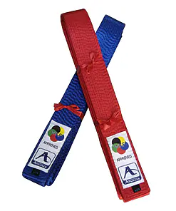 ARAWAZA Karate Gürtel Competition Deluxe Satin - KATA - Rot oder Blau
