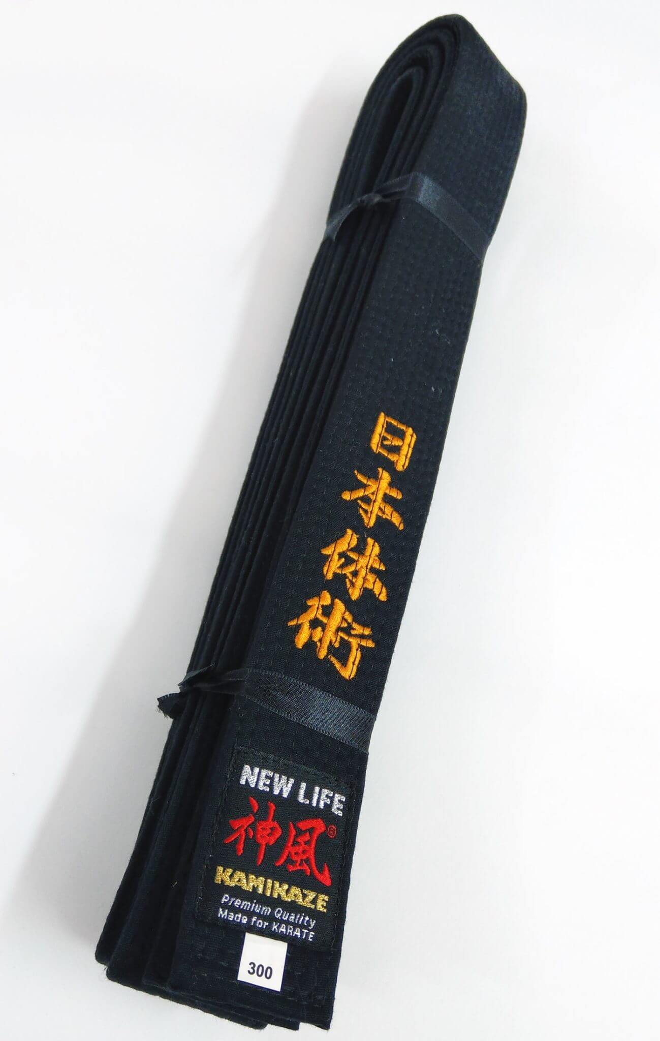 Karate-Schwarzgurt KAMIKAZE Baumwolle EXTRA LARGE - Premium Qualität 5 gürtel-karate-kamikaze-extra-large-new-life-premium-baumwolle-stickerei-orange