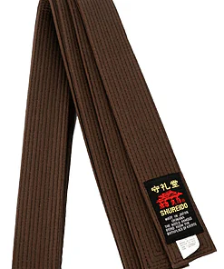 Brauner Gürtel SHUREIDO Okinawa Extra Large für Karate - Baumwolle Top-Qualität