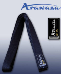 Schwarzer Gürtel Karate ARAWAZA Baumwolle oder Satin