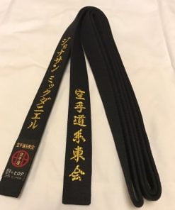 Karate-Schwarzgurt HIROTA 100% Baumwolle