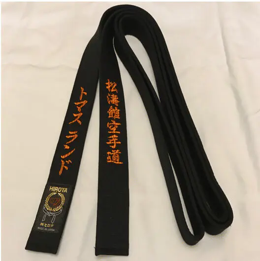 Karate-Schwarzgurt HIROTA 100% Baumwolle Top-Qualität