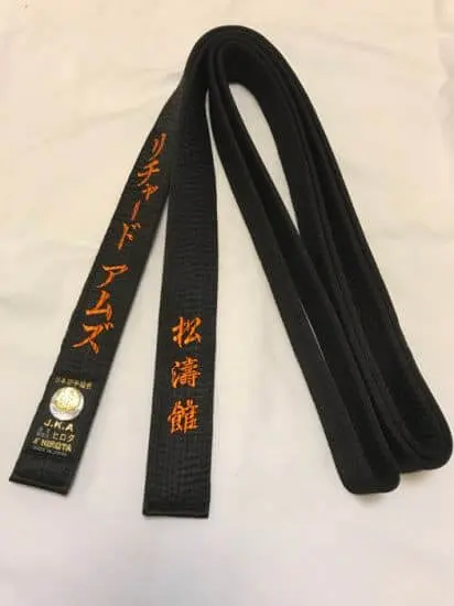Karate-Schwarzgurt HIROTA Satin Top-Qualität