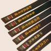 SHUREIDO Karate-Schwarzgurt - Baumwolle oder Seide-Satin Top-Qualität
