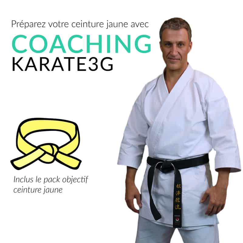 Online-Karatekurs Gelber Gürtel PACK OBJECTIF Karate3G™ 4 coaching-karate3g-gelber-gurt-karate-ausbildung-in-video