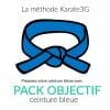 Online Karatekurs Blauer Gürtel PACK OBJECTIF Karate3G™ Video