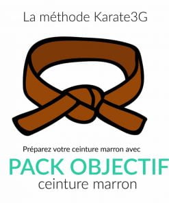 Online-Karatekurs Brauner Gürtel PACK OBJECTIF Karate3G™ Video