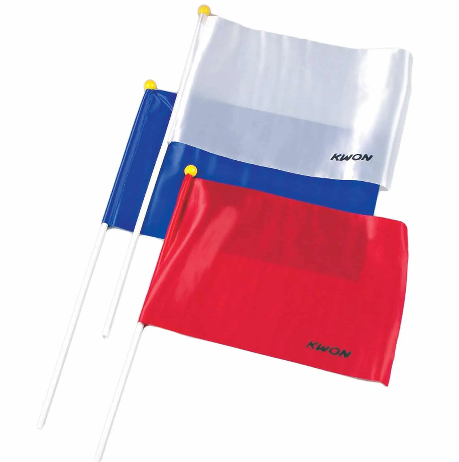 Schiedsrichterflagge Kwon mit-stiel-aus-holz