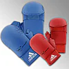 Karatehandschuhe Adidas mit Daumen - blau oder rot - WKF 1 Karatehandschuhe Adidas mit Daumen - blau oder rot - WKF