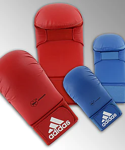 Karatehandschuhe Adidas-karate-wkf-rot-oder-blau