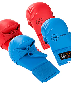Karatehandschuhe TOKAIDO mit Daumen - blau oder rot - WKF Fäustlinge