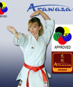 Arawaza Karateanzug AMBER Evolution für Kata - WKF Approved - GOLD EDITION - Größe 175