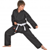 DANRHO Dojo-Line Kimono für Karate - Schwarz