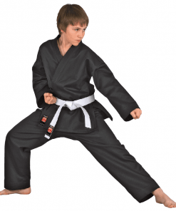 DANRHO Dojo-Line Kimono für Karate - Schwarz