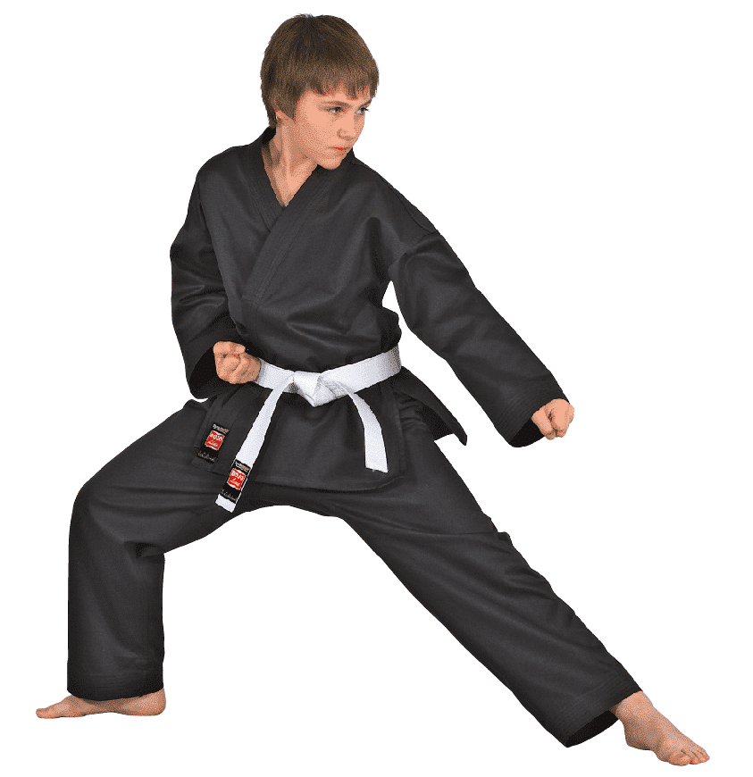 DANRHO Dojo-Line Kimono für Karate - Schwarz