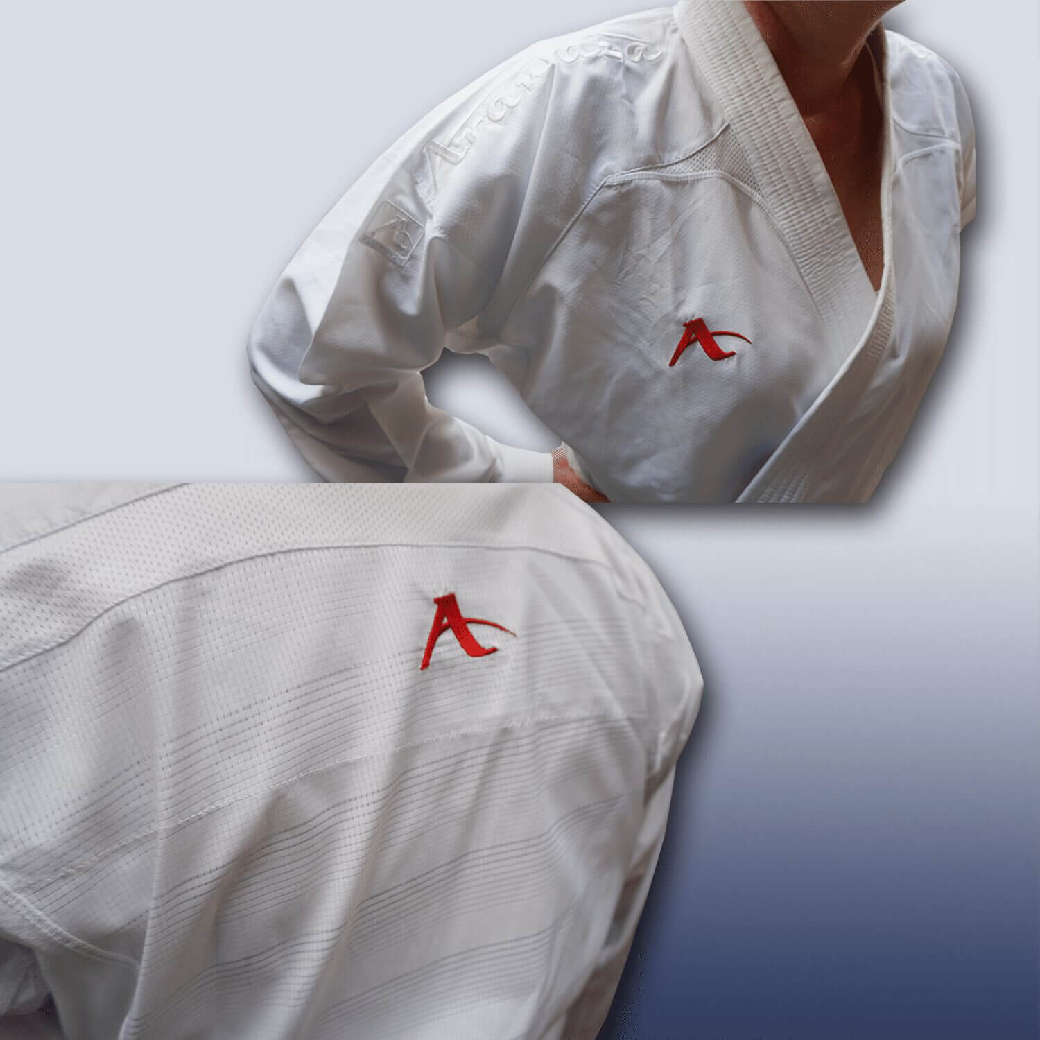 Karateanzug Arawaza Onyx Zero Gravity - WKF 6 kimono-karate-gi-arawaza-onix-zero-gravity-zoom-broderies