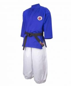 kimono-karate-gi-nanbudo-offiziell-fujimae-blaue-jacke-weiße-hose