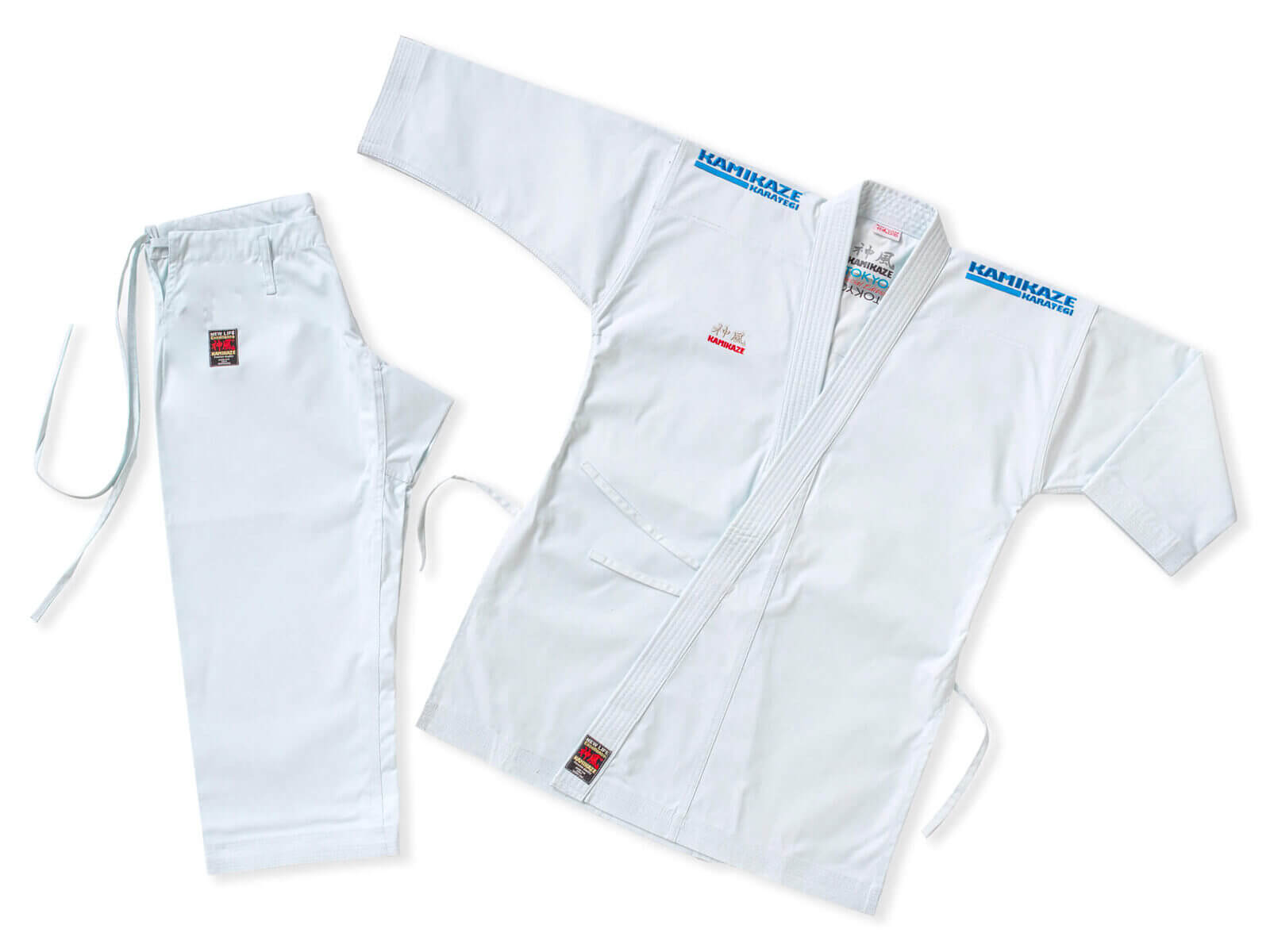 Karateanzug Kamikaze New Life Excellence Rot oder Blau 5 kimono-karate-kamikaze-new-life-excellence-blau