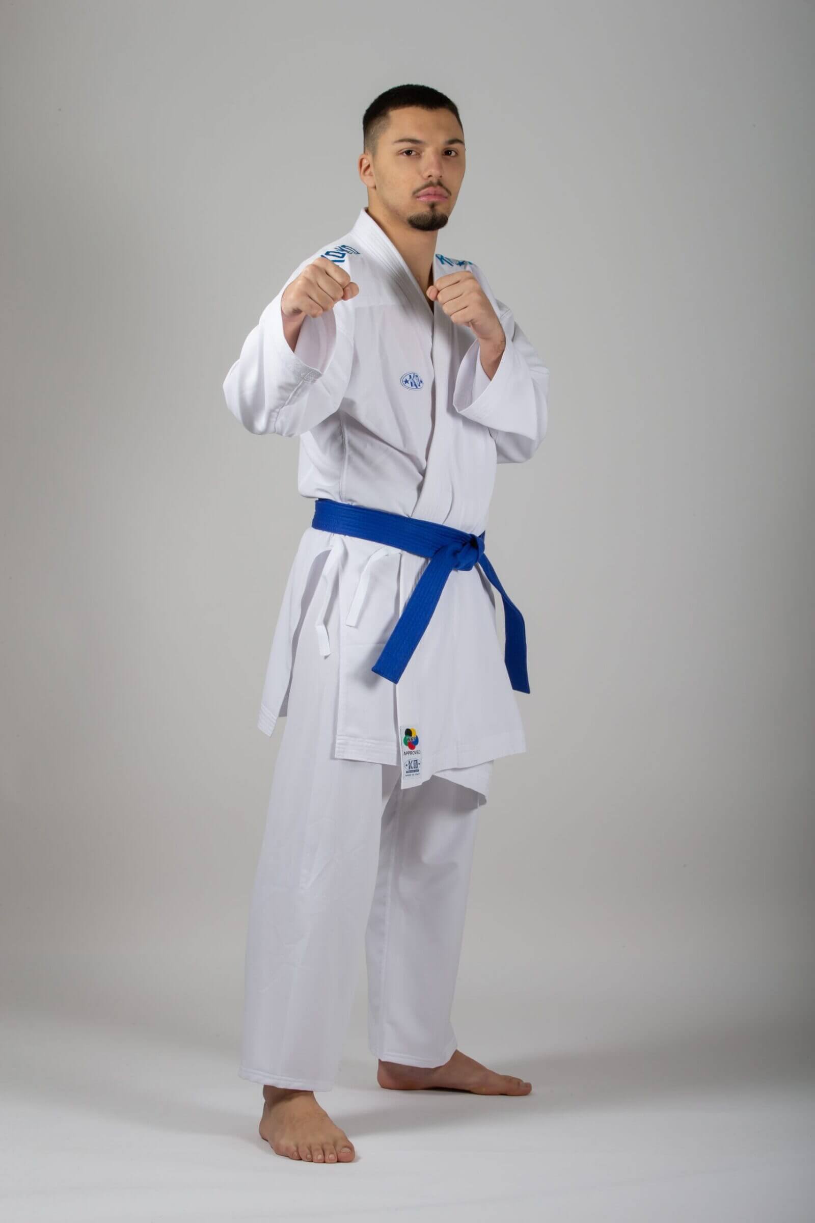 Karateanzug Ko Italia Space - Premiere League (rot und blau) WKF 3 Karateanzug Ko Italia Space Premiere League