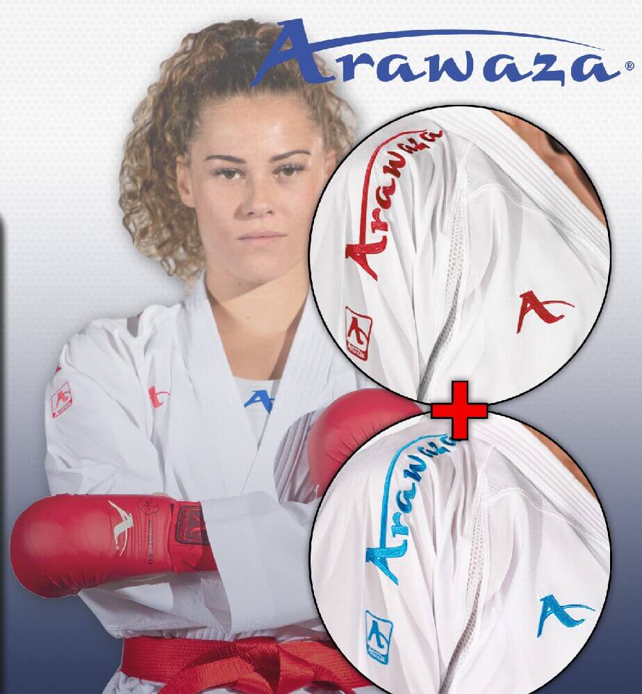 Karateanzug Onyx Oxygen Arawaza - Combo Set - Premier League SET ROT und BLAU - WKF 3 kimono-karate-onAyx-oxygen-arawaza-combo-set
