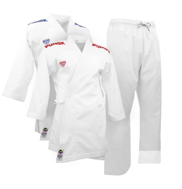 Kimono Karate PUNOK WKF Wettkampf Kumite - Combo Set 3 Stück 3 kimono-karateanzug-punok-wkf-wettkampf-kumite-3-pieces