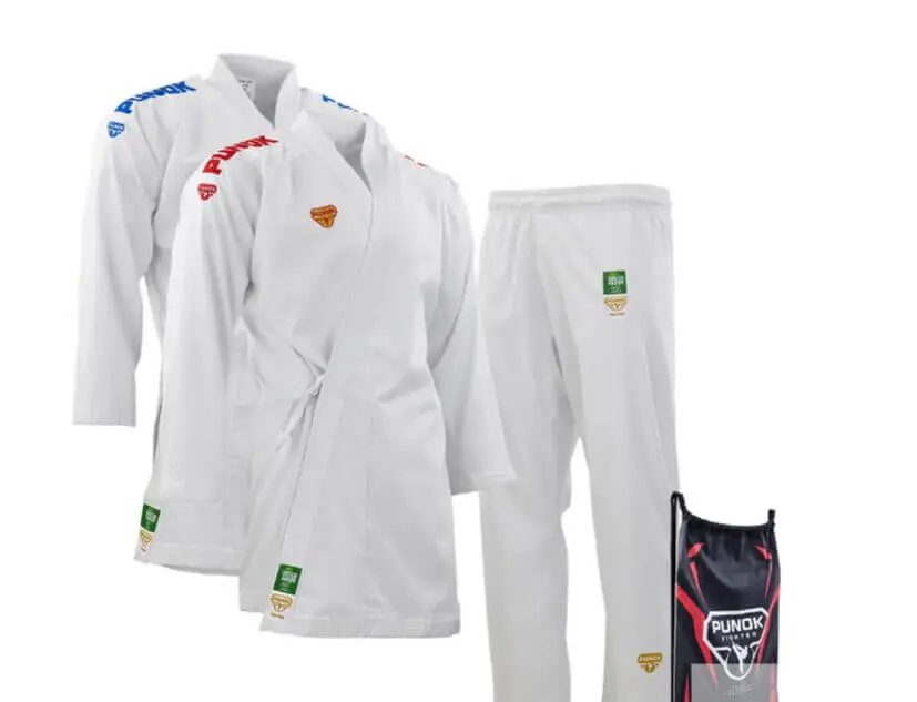 Kimono Karate PUNOK WKF Wettkampf Kumite - Takyon Set 3-teilig