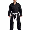 Kimono Karate Traditional Schwarz KWON 8oz face karategi