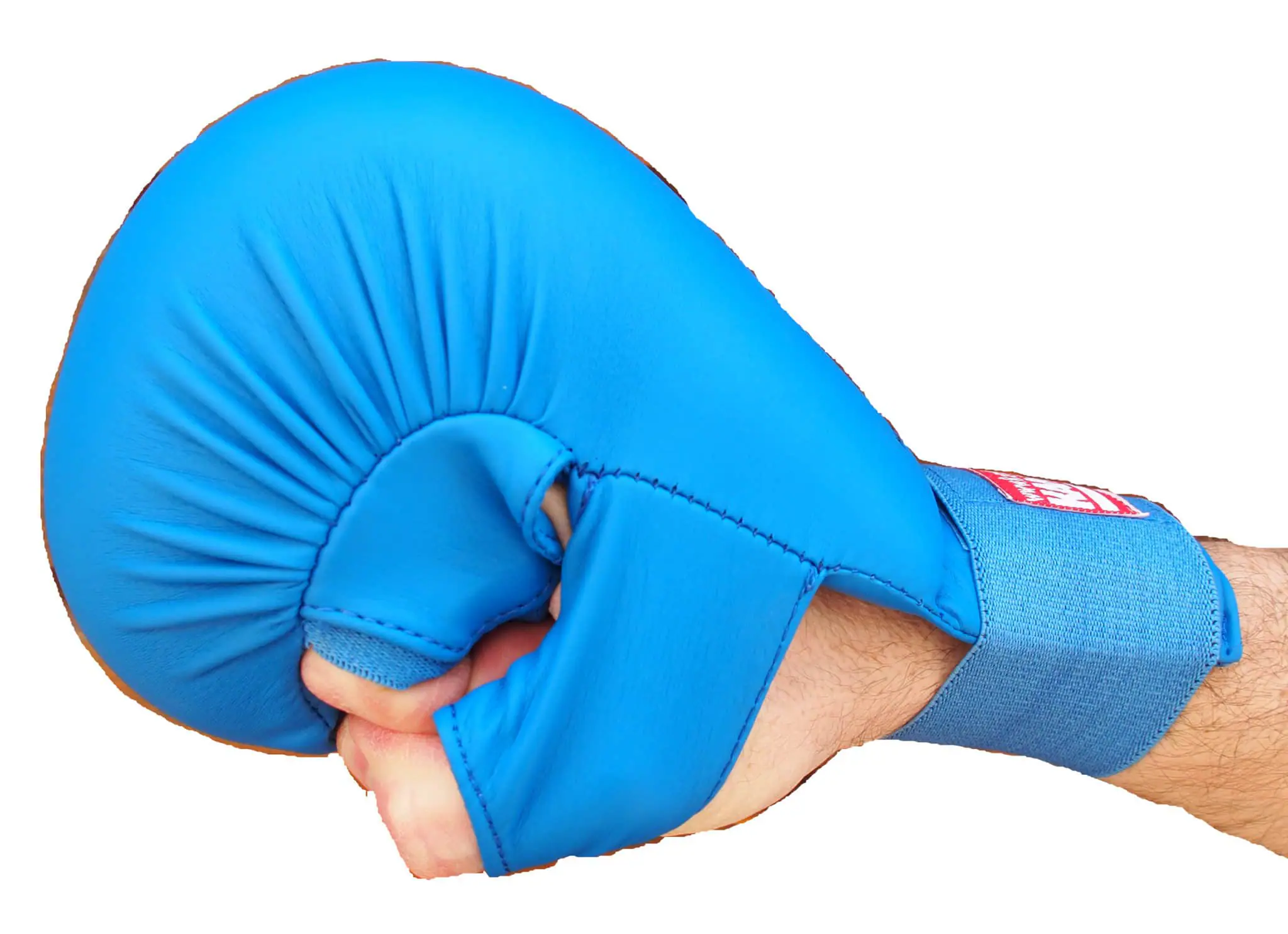 Kamikaze Karatehandschuhe mit Daumen - blau oder rot – Bild 3