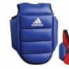 Karate Brustpanzer Adidas Reversible Rot und Blau