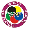 plastron-de-karate-weiß-homologe-wkf-logo
