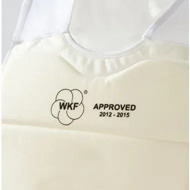 plastron-de-karate-weiß-homologe-wkf