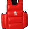 plastron-karate-en-pu-reversible-blau-rot-budo-fight-rot