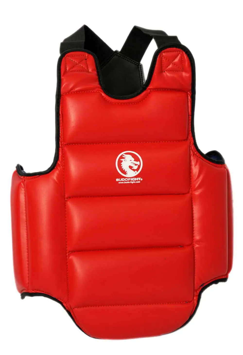 plastron-karate-en-pu-reversible-blau-rot-budo-fight-rot