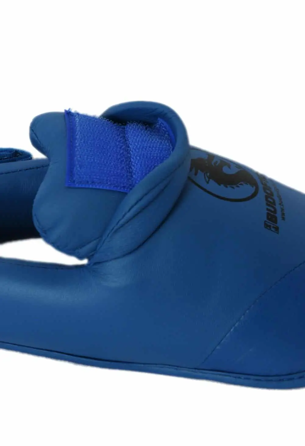 fußschutz-karate-abnehmbar-pu-budo-fight-blau-klettverschluss-für-schienbeinschützer