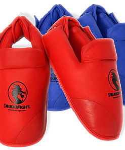 fußschutz-karate-abnehmbar-pu-budo-fight-blau-oder-rot